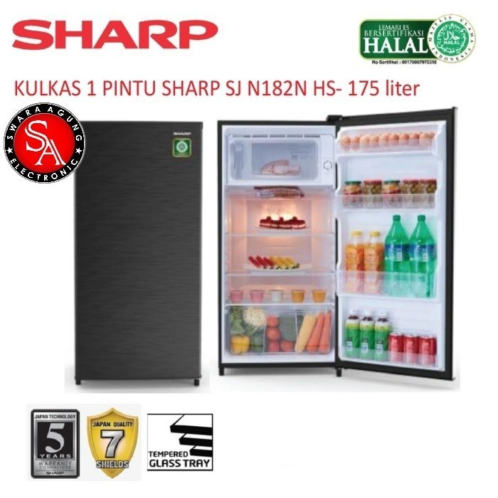 Kulkas 1 Pintu Sharp Type: SJ-X182N (Khusus Daerah Medan)