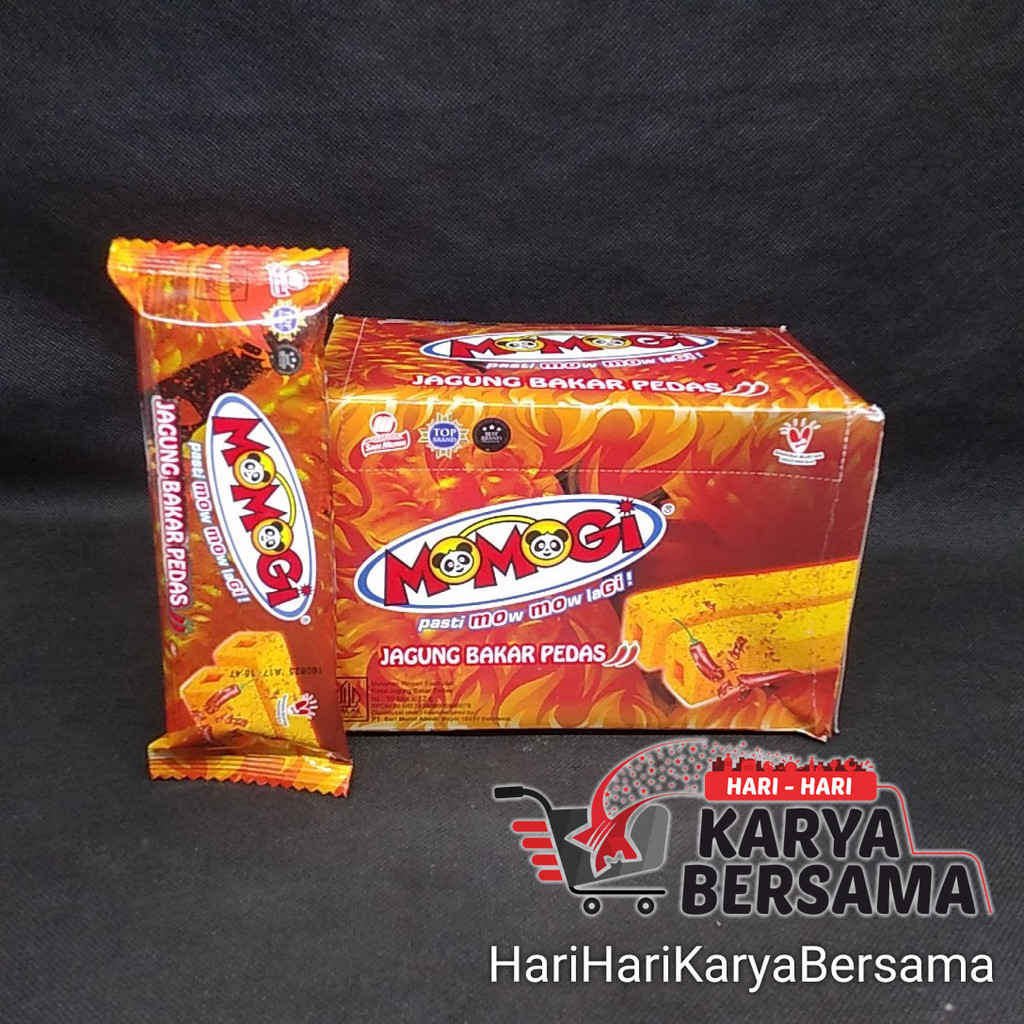 

SNACK MOMOGI RASA JAGUNG BAKAR PEDAS BOX 10'S X 12GR