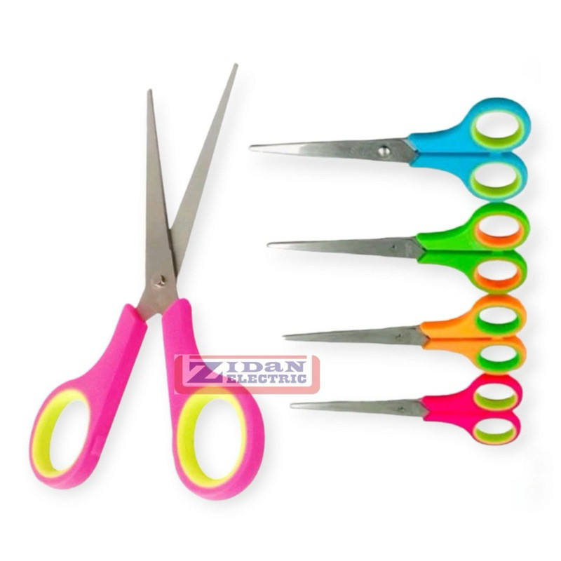 

Gunting Kain Kertas Warna Stainless Steel / Gunting Dapur Kecil Sedang Besar