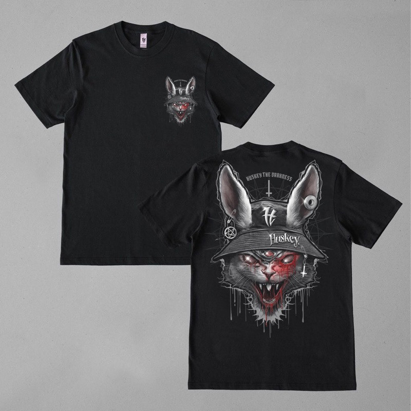 【COD】 HUSKEY T-SHIRT RABBIT BLOODS . KAOS PRIA DISTRO ORIGINAL T-shirt