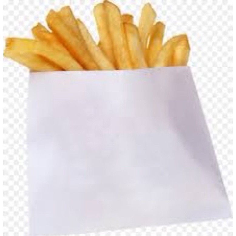 

PPS - Paper Bag Kentang / Grade Kantong Kertas 11x10,5cm / Paper Bag PUTIH / Kraft Bag Pembungkus Kentang Isi 100