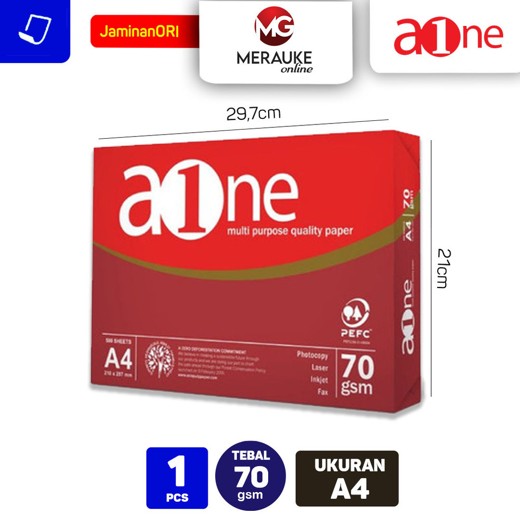 

Kertas HVS AONE A4 70 GSM