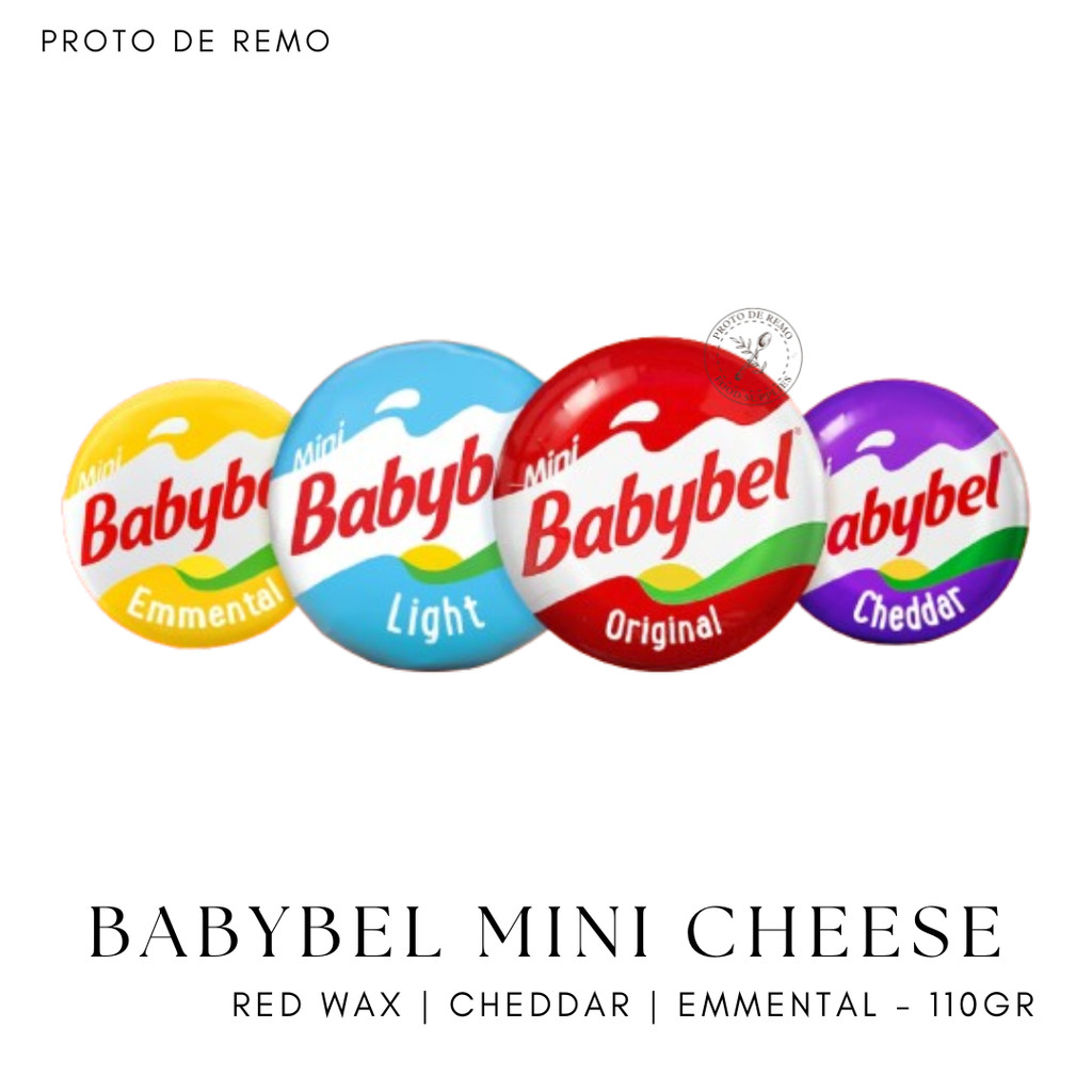 

Babybel Mini Cheese Red Wax | Cheddar | Emmental 5 pcs x 22gr - 110gr