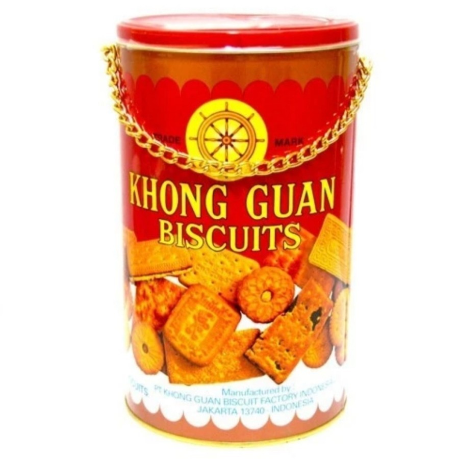 

BISKUIT KHONG GUAN KALENG RANTAI BISCUITS ASSORTED 1000 GRAM BULAT SNACK LEBARAN