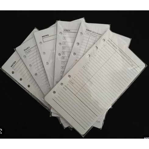 Gramedia Surabaya - Rados - Refill Time Planner Note Garis Ukuran A6.9
