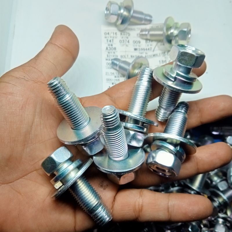BAUT m12×30mm BAUT 17 panjang 3cm DOBEL RING BAUT ORI BAUT SASIS BAUT BODY MOBIL DllLL UNIVERSAL BAU
