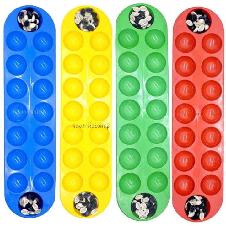 Mainan tradisional mainan congklak+biji mainan papan congklak n biji congklak