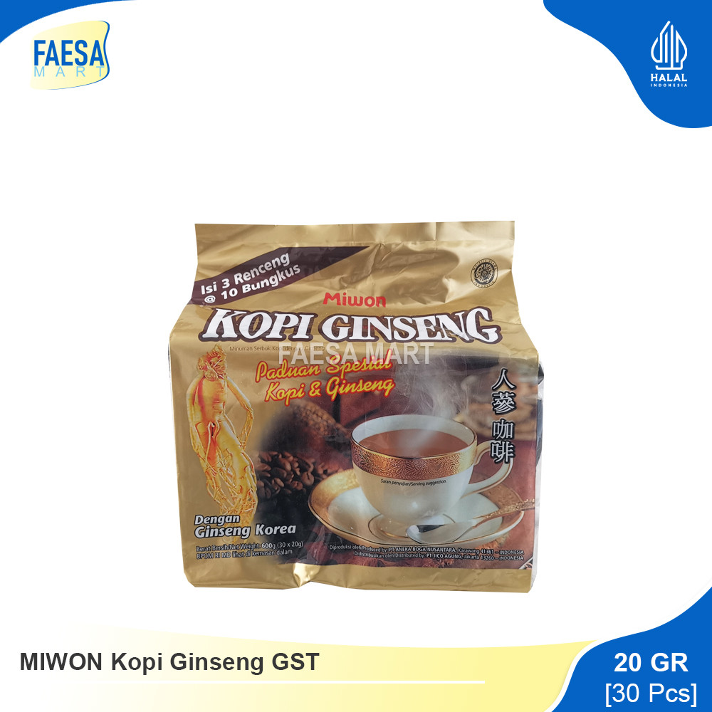 

MIWON Kopi Ginseng GST (30 Sachet)