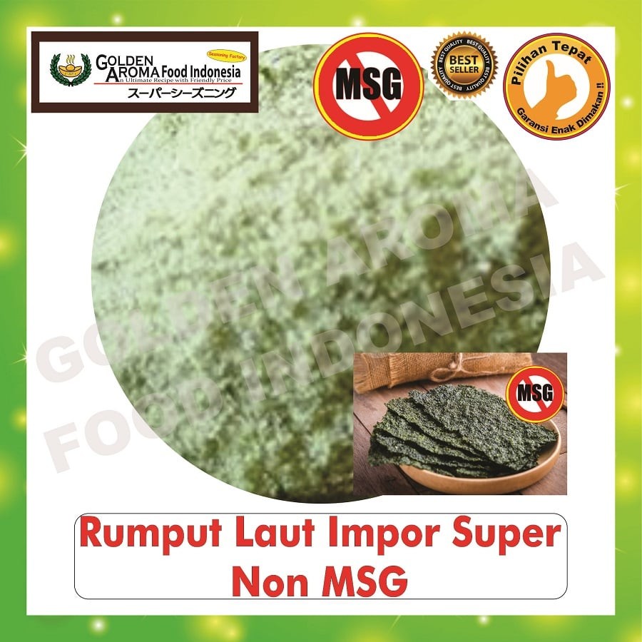 

Bubuk Tabur Rumput Laut Super Non MSG 250gr Bumbu Seaweed Serbaguna Halal 1/4Kg Seasoning Powder