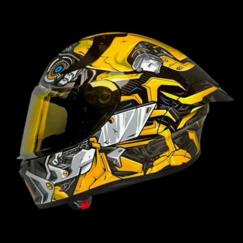 Helm SKJ FALCON Full Face Bumblebee Gundam Viral Murah