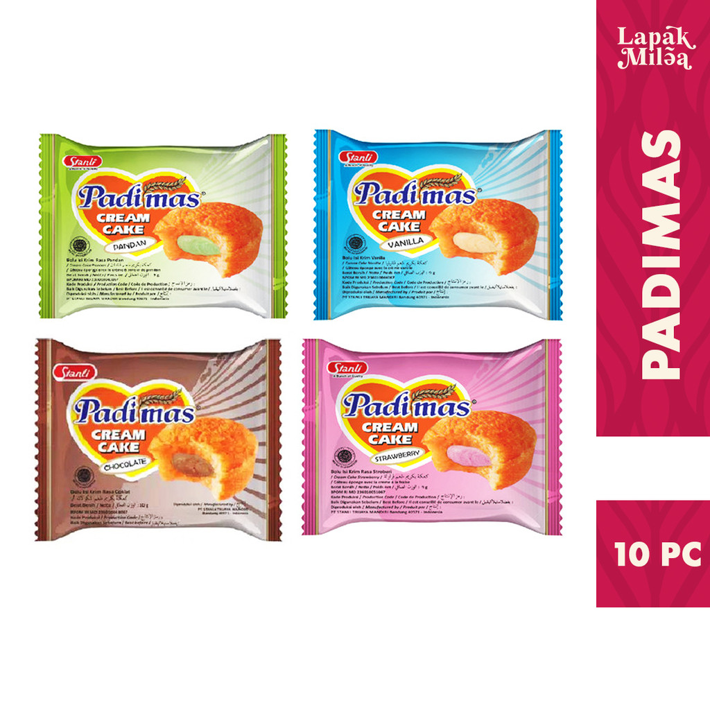 

Padimas Creamcake Coklat Vanilla Strawberry Isi 10pc