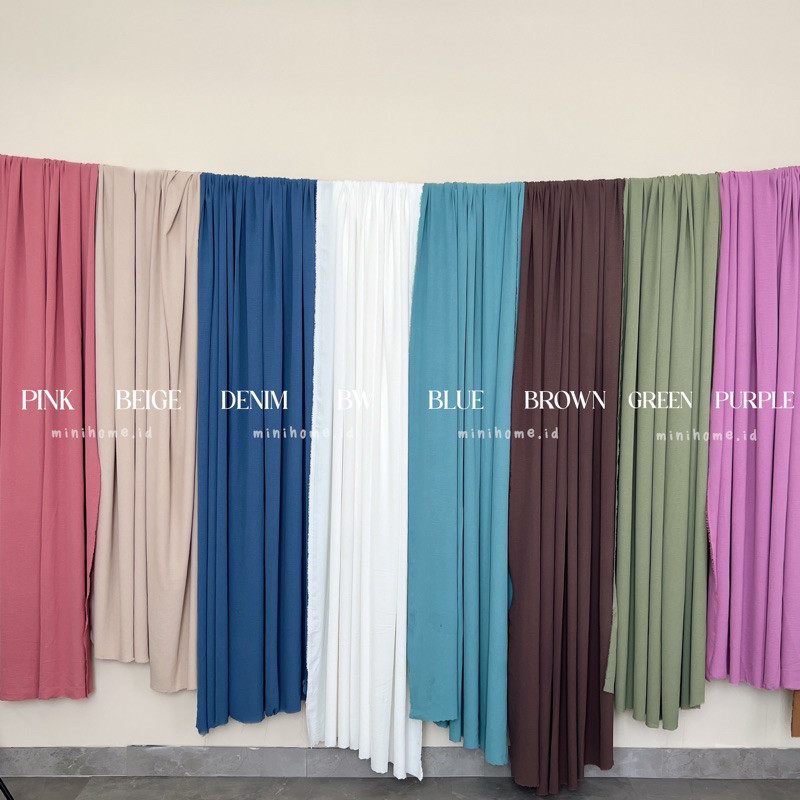 MINIHOME - NUNO Backdrop Kain Foto Produk Katalog Baju Background Aesthetic Alas Foto Set Kain Polos