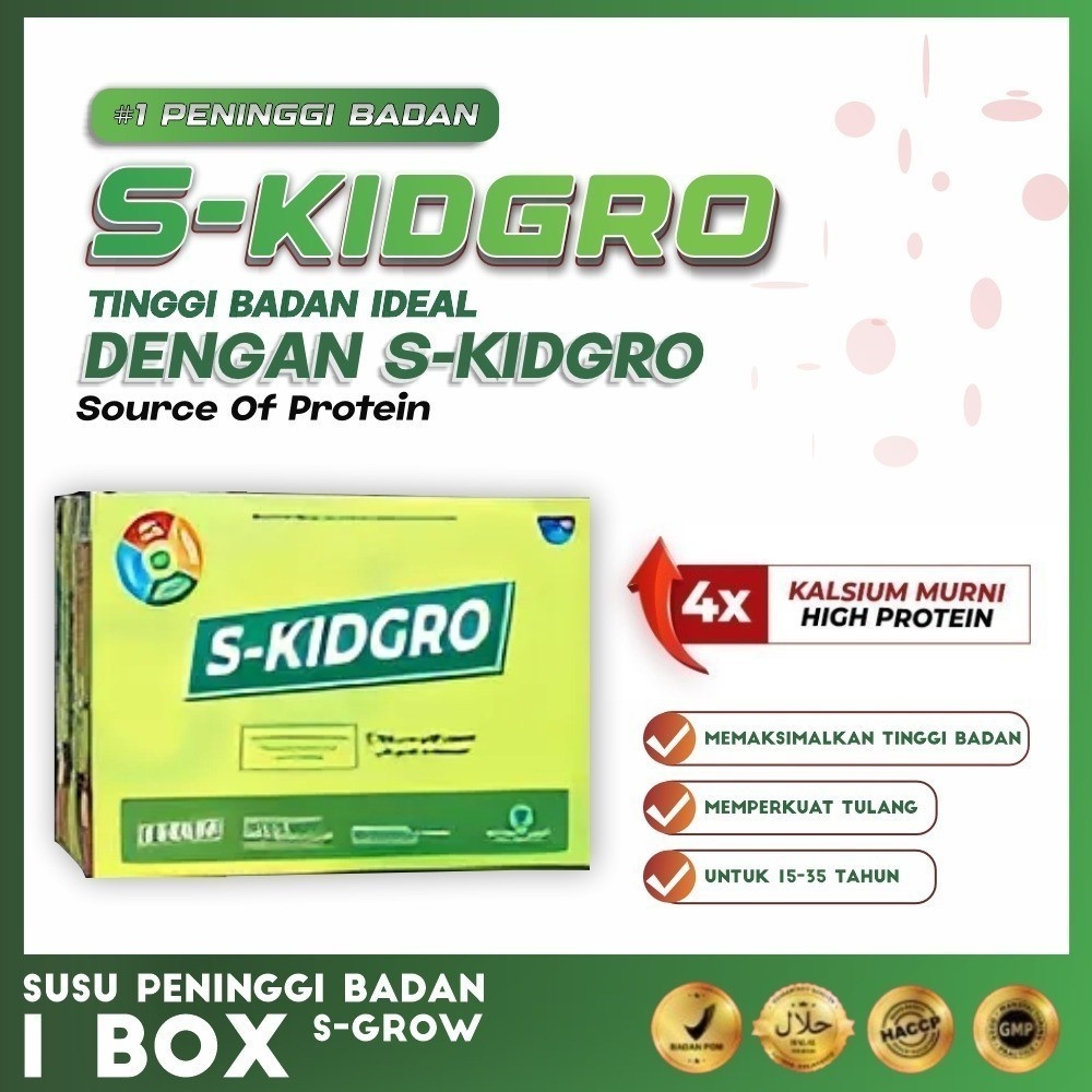 

S-KIDGRO Susu Peninggi Badan Terbaik Untuk Anak CWR