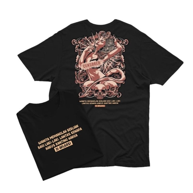 KAOS DISTRO SATANIC | KAOS PLURALISME | KAOS SATANIC  ,Pria & Wanita Bahan Cotton Combed 24'S Tebal 