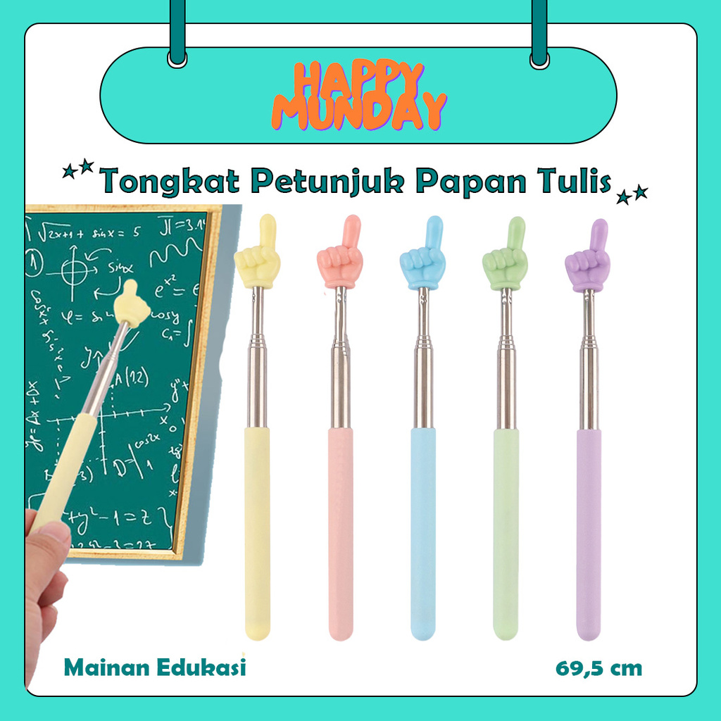 

HappyMunday Tongkat Penunjuk Papan Tulis / Teleskopik Pointer Untuk Mengajar