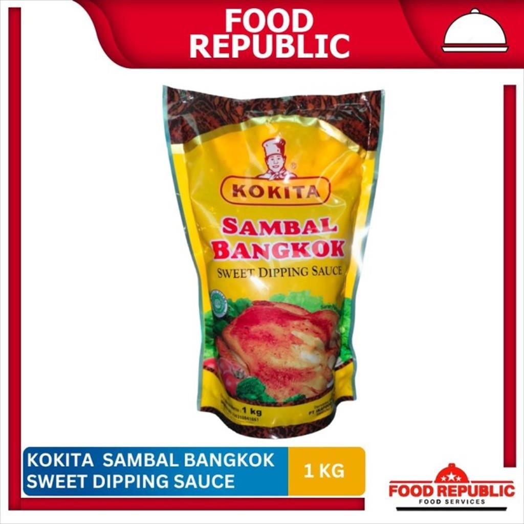 

Kokita Sambal Bangkok Sweet Dipping Sauce 1 kg Kemasan Pouch Halal