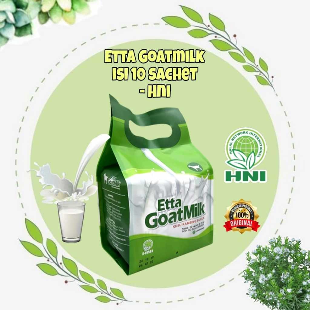 

Susu Kambing Ettagoat milk HNI 10Sachet I COD HALAL