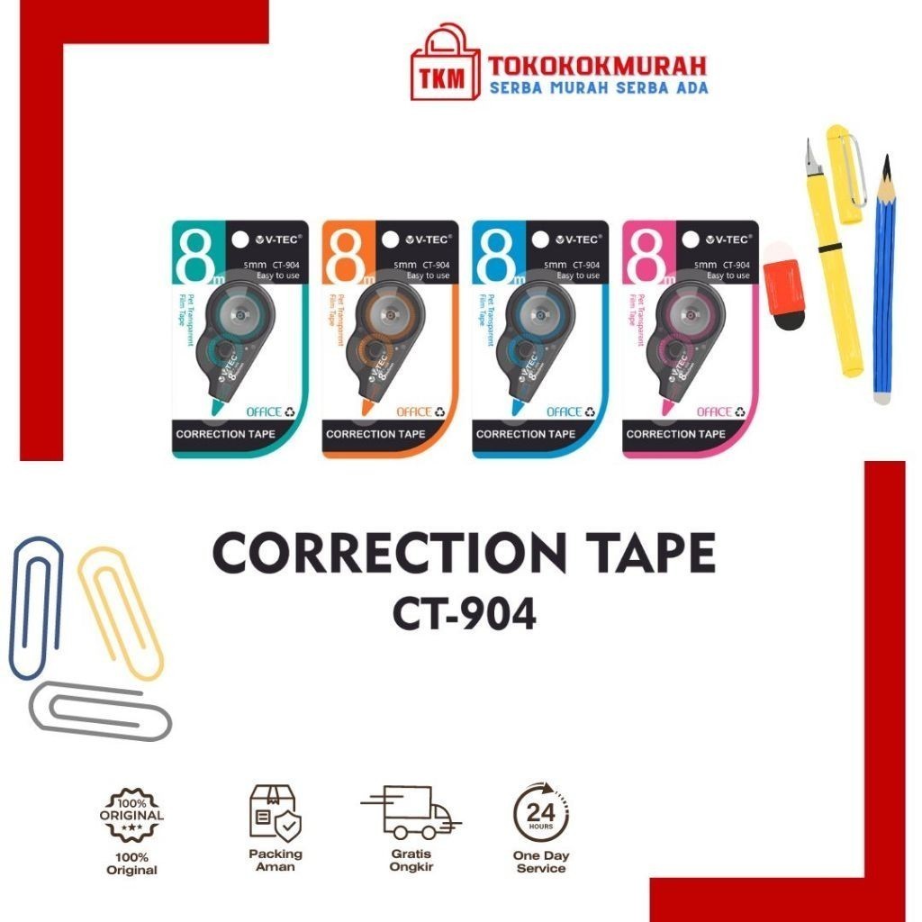 

V-TEC CORRECTION TAPE TYPE CT-904