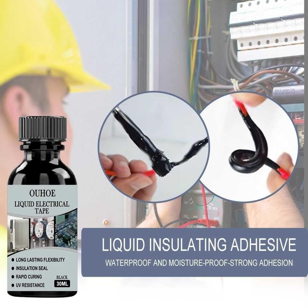 

Lem isolasi elektrik 30ml, melindungi kabel dari arus listrik dan kerusakan - O30