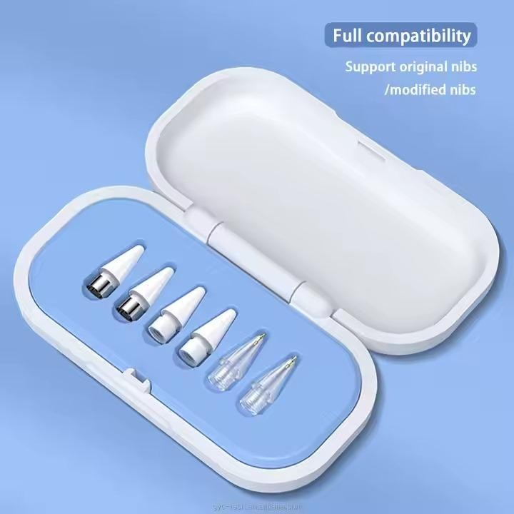 

ATH Pencil Tips Storage Box For Apple Pencil Slot 5 Anti-scratch Protective Case Nibs Organizer Box
