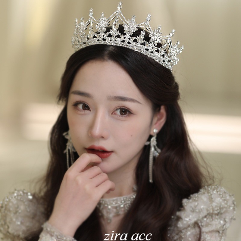 mahkota pengantin crown pernikahan mahkota bupacara tiara mahkota princes hijab non hijab