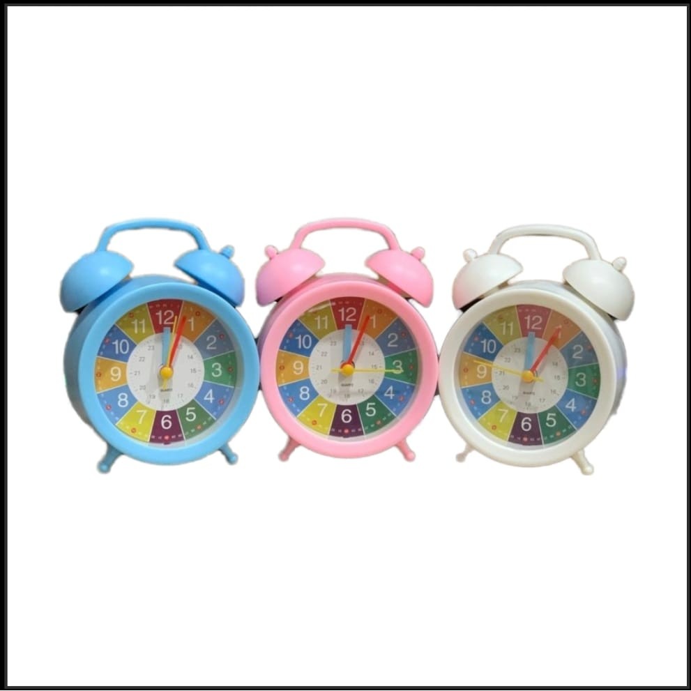 Jam Weker FULL COLOR 8811 / Jam Meja Beker Fancy Roulette Alarm Clock