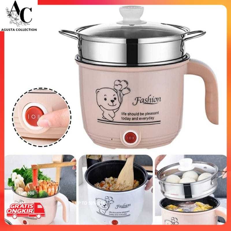 Alat Masak Lengkap / FASHION Panci Listrik + Steamer Muntifungsi Panci Elektrik / Panci Listrik Serb