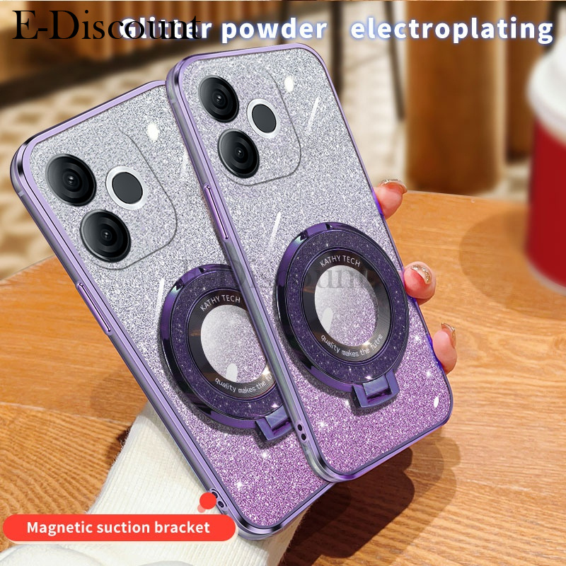 New Phone case itel A80 Back cover Fashionable Frosted Silicone Soft Dustproof Bracket Adsorb For it