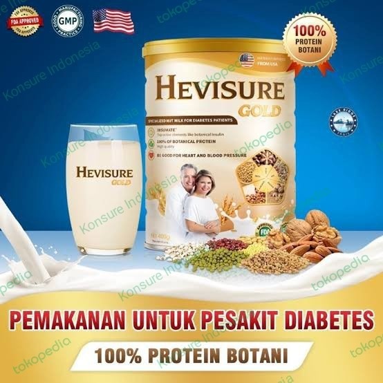 

paket 2 box susu hevisure gold original susu kesehatan diabetes herbal