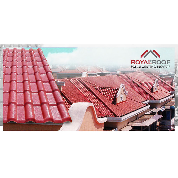 Atap Genteng uPVC Royal Roof (176 x 96 cm) RoyalRoof HOLI