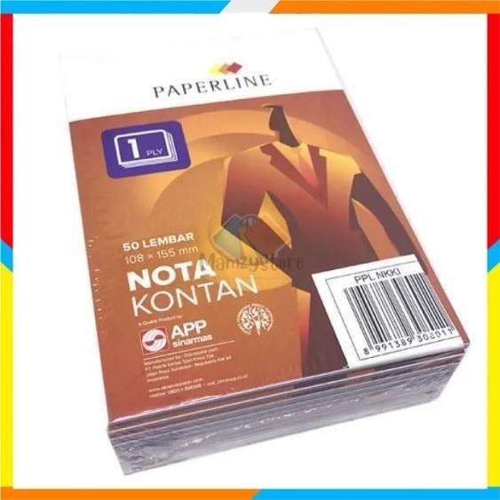 

NOTA KONTAN PPL K1/ NOTA KECIL 1 PLY /K1 PAPERLINE 1Buku saja