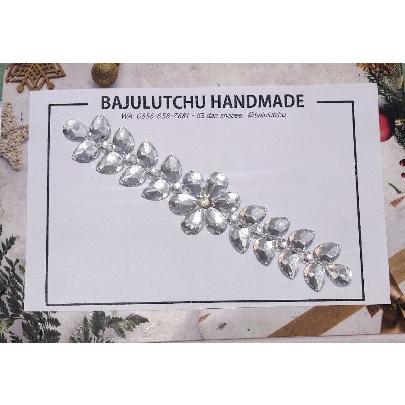 PB - Payet rangkai 20cm 30cm diamond pinggang hijab aplikasi jahit /pcs