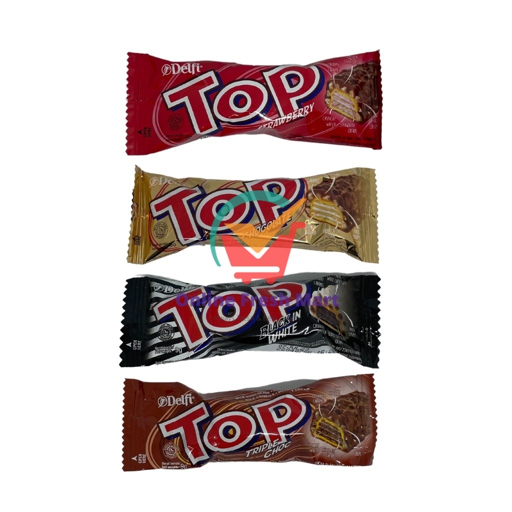 

Delfi TOP Wafer Coklat Aneka Rasa 9g - Online Fresh Mart Denpasar