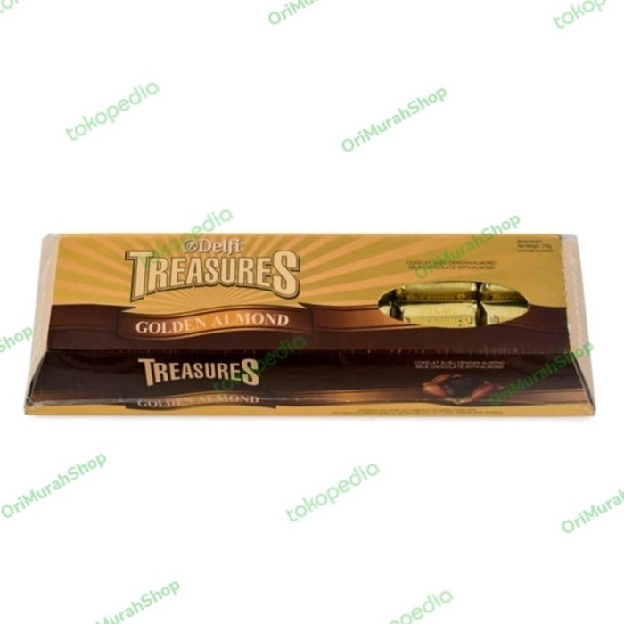 Promo Coklat Delfi Treasure Golden Almond Box Exclusive 216gr - Golden Almond