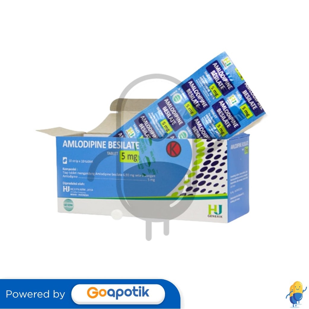 Amlodipine Besilate Hexpharm 5 Mg Box 100 Tablet