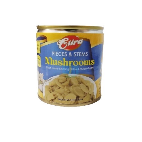 

Jamur Kancing Kemasan Kaleng Slice Etira 195gr