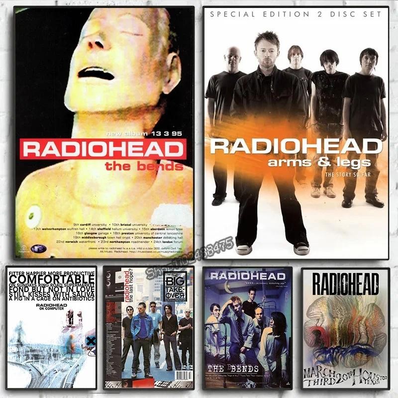 

Raohead OK Computer Album Art Poster Vintage Canvas Print Home Bedroom Wall Decor Ideal Music Gift