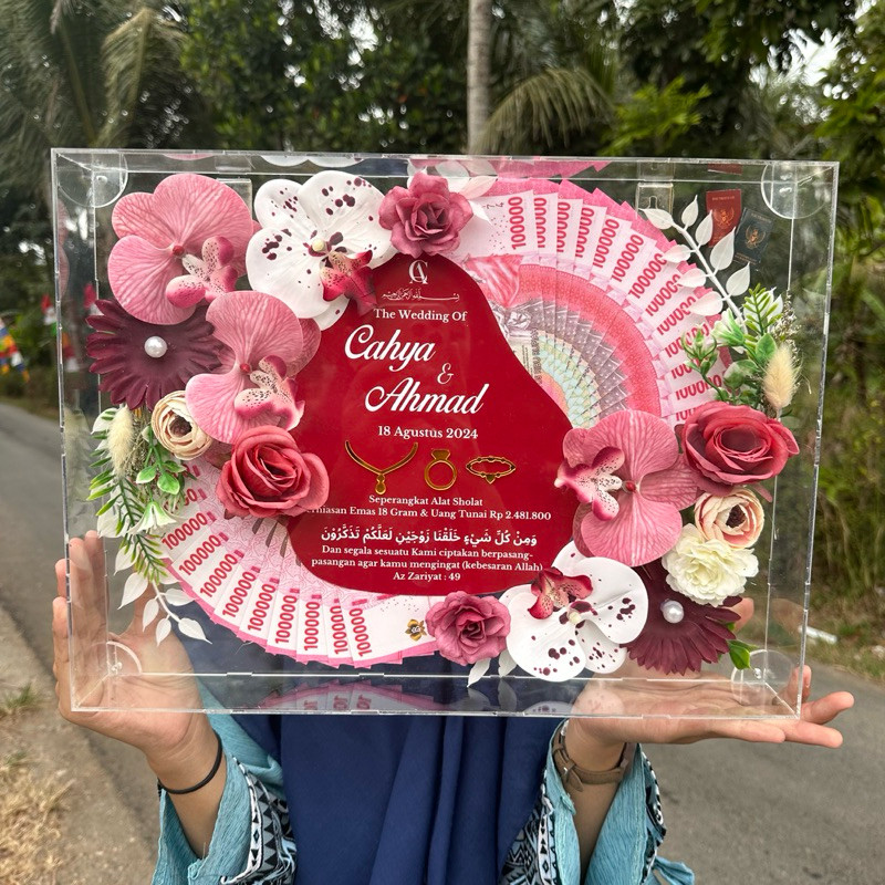 MAHAR UANG TERLARIS MAHAR PERNIKAHAN 30x40 MAHAR TRANSPARAN