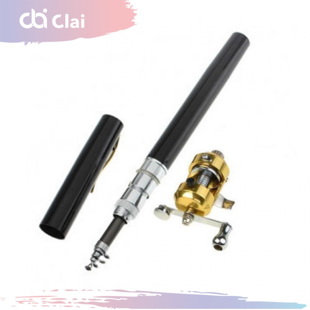CLAI Mini FISHING ROD PENA PUPLEN Pancing Joran Pancing Mini Portable 1M 100CM Pen PulPen Alat Manci