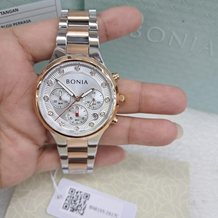 Original 100% Jam Tangan  Bonia BNB195-2617C jam tangan  Bonia  kaca Saphire  bnb195-2618c Garansi R