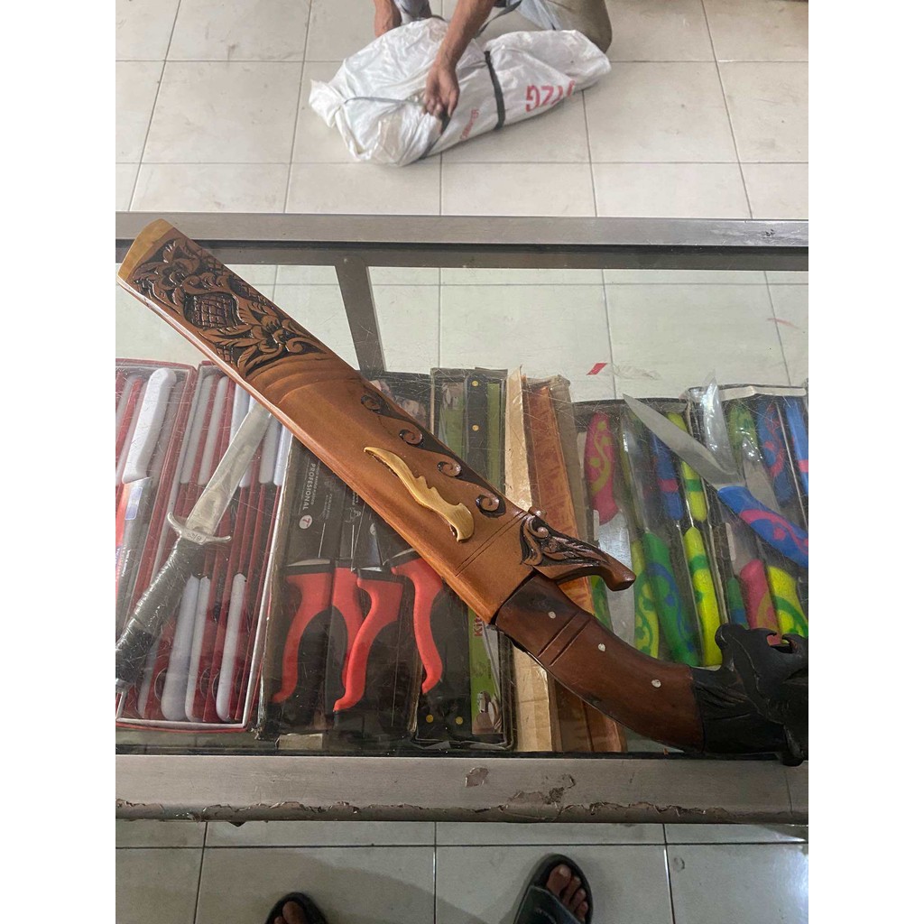 RHAVSKA117 Golok Asli cibatu gagang macan siap pakai baja per bisa cod