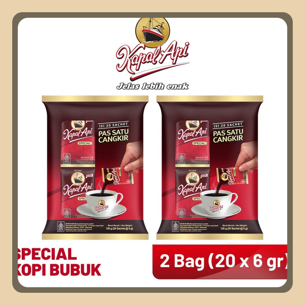

KAPAL API Special 2 Bag (20 x 6 gr)