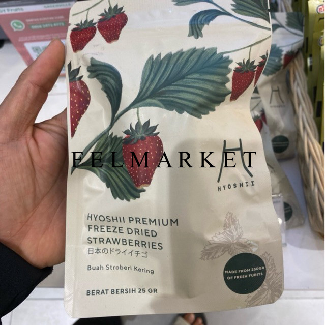 

Strawberry Hyoshi Jepang Premium Freeze Dried / Strawberry Kering Hyoshi / 25 gr