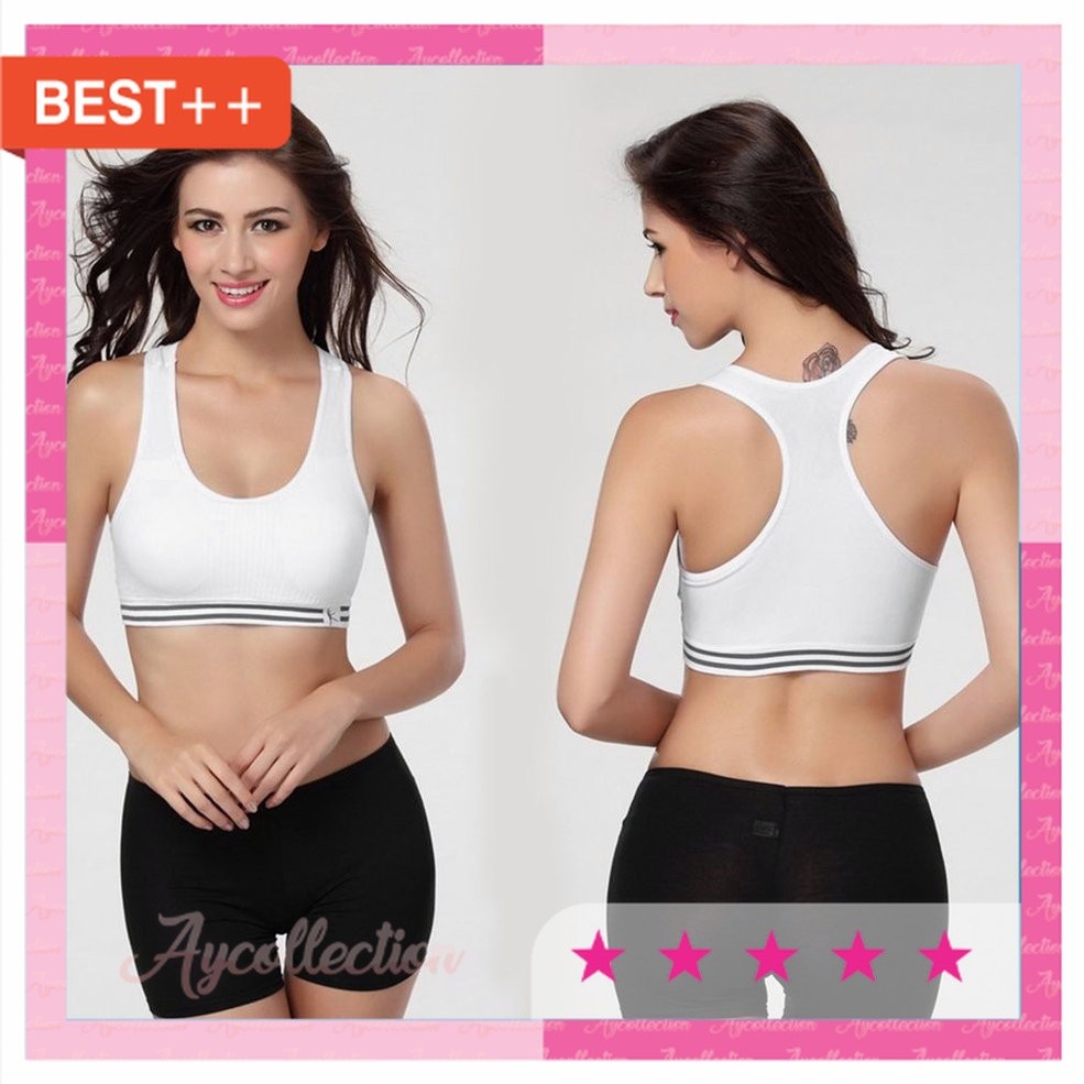 PAKAIAN SPORT KEREN CANTIK WANITA KEKINIAN BAHAN PREMIUM MURAH / Sport Bra bra olahraga wanita Shock