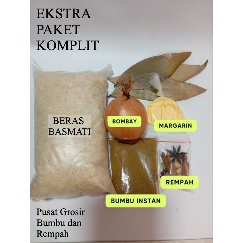 

Beras basmati asli 1 kg tambah bumbu kebuli plus rempah rempah