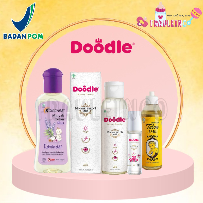Doodle Telon Oil 100ml - Minyak Telon Doodle ORIGINAL 100% / MINYAK TELON BAYI