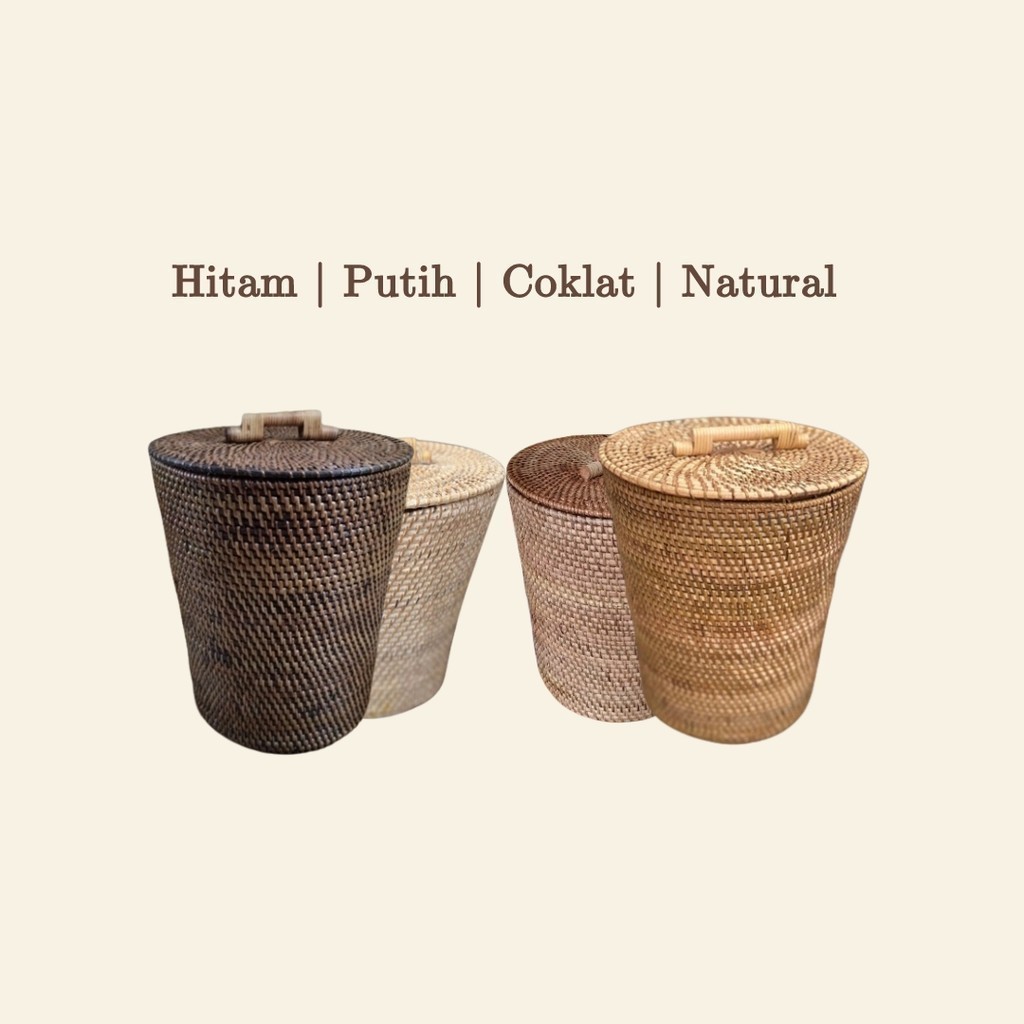 New Tempat Sampah Rotan Lombok premium
