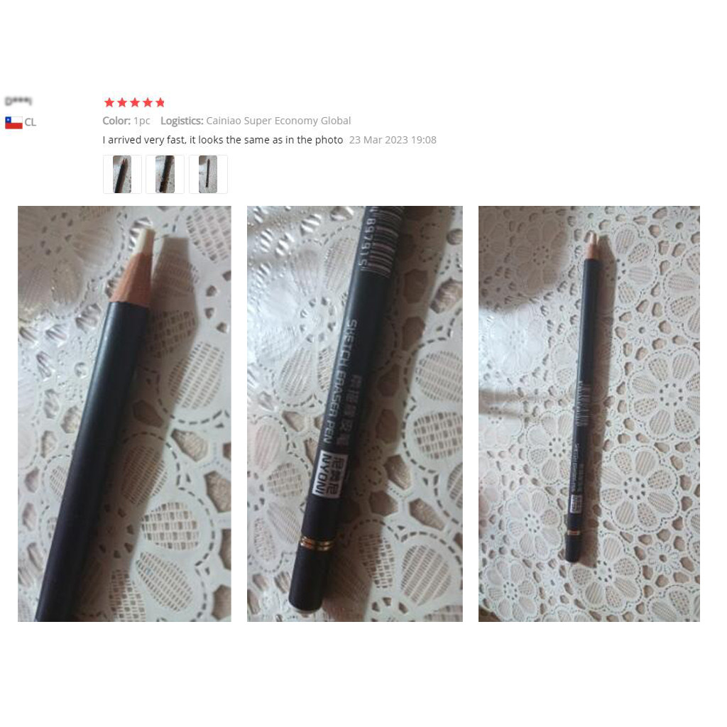 

Pencil Shape Erasers for Drawing Painting Sketching High Precision Professional Highlighter Eraser Kawaii School Office Supplies