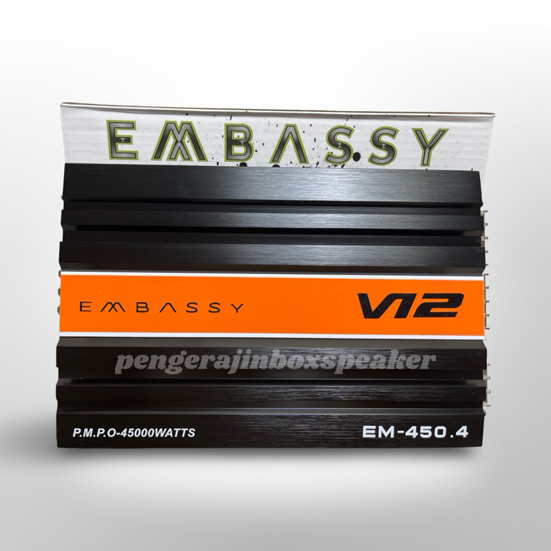 EMBASSY EM-450 V12 Power 4 Channel mobil  Mosfet 45000 watts