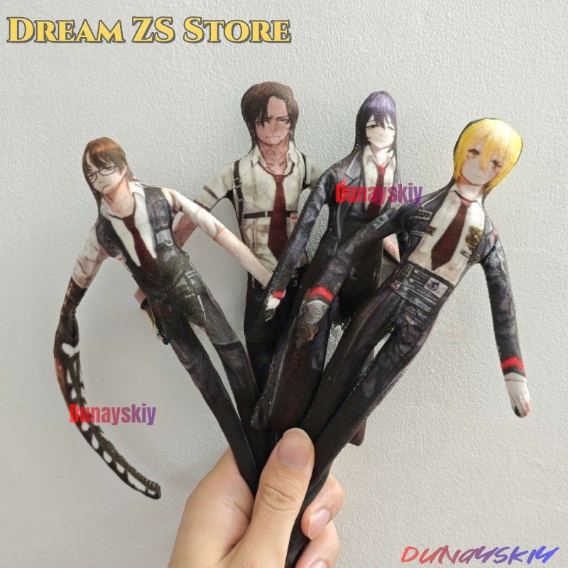 Game Limbus Company Hong Lu Don Quixote Cosplay Doll Plush Stuffed Flexible Iron Wire Abstract Figur